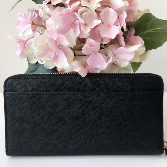 NWT Kate Spade Large Leather Wallet Black👛 - Picture 4 of 4